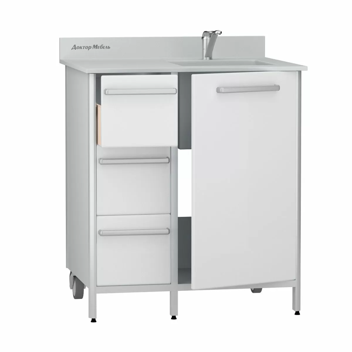 Изображение Мойка медицинская с принадлежностями ДМ-1-111-04. (код 1011.04)